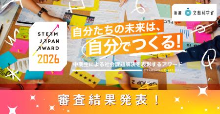 STEAM JAPAN AWARD 2026 受賞作品決定のお知らせ