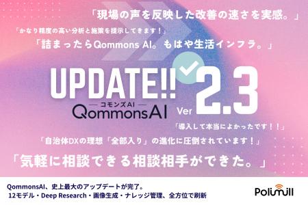 QommonsAI、史上最大のアップデートを完了 ― LGWAN対