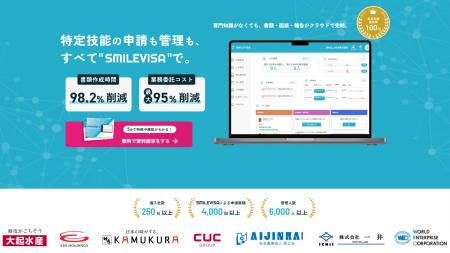 特定技能管理システム「SMILEVISA」が機能を拡張、202
