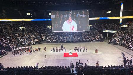 学びの第一歩となる門出を沖縄サントリーアリーナで琉