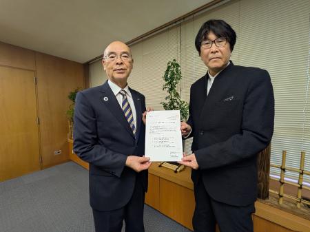 3/31 葛飾区へ「スタジアム整備計画に関する要望書」