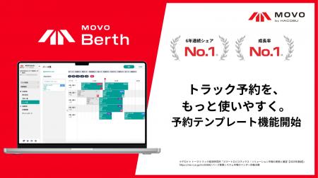 Hacobuのトラック予約受付サービス「MOVOBerth」、予 Hacobuのトラック予約受付サービス「MOVOBerth」、予