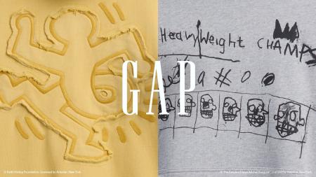 Gap、キースへリングとジャン=ミシェル・バスキアをフ