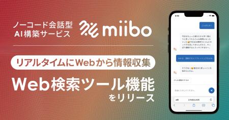 ノーコード会話型AI構築サービス「miibo」、新機能「W
