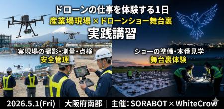 【株式会社WhiteCrow】合同会社SORABOTと共同で「ドロ