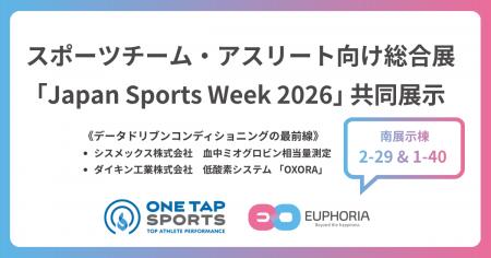 【Japan Sports Week 2026 出展案内】ユーフォリアのO