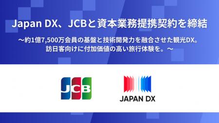 Japan DX、JCBと資本業務提携契約を締結 Japan DX、JCBと資本業務提携契約を締結