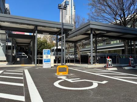 広島県内初！広島県庁外来駐車場にて障害者等用駐車ス