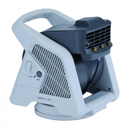 【猛暑対策に、水道からそのまま使える電動ミストファ