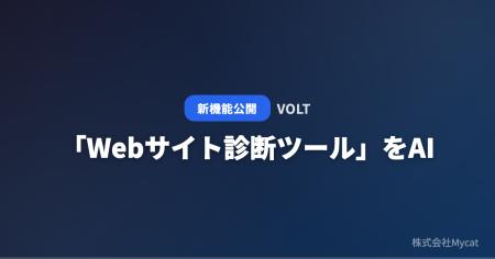 「Webサイト診断ツール」をAI Web制作見積もりPF「VOL