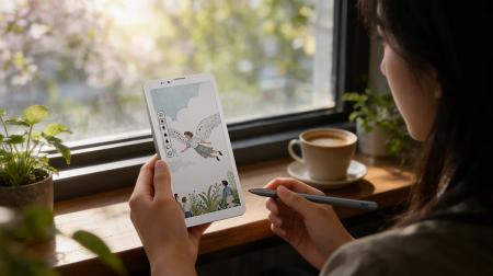 タイトル:通信・読書・生産性を両立:Bigme 53FPS手 タイトル:通信・読書・生産性を両立:Bigme 53FPS手