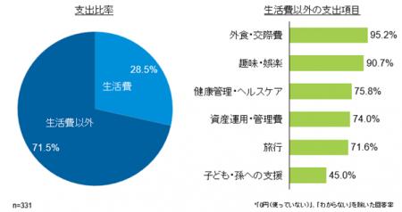 月間支出は「資産運用・管理」が突出、今後は“健康投