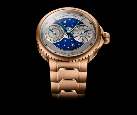 クロノスイス最新作、エナメルとソリッドゴールドで描 クロノスイス最新作、エナメルとソリッドゴールドで描