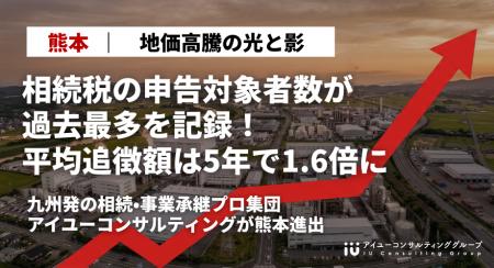 【熊本・地価高騰の光と影】相続税の申告対象者数が過