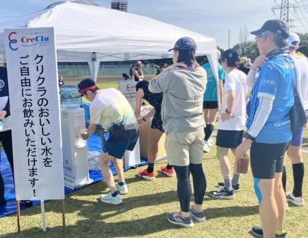 宅配水「クリクラ」 本庄こだま千本桜マラソン大会に