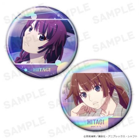 ＜物語＞シリーズ　ホログラム缶バッジ２個セット、缶