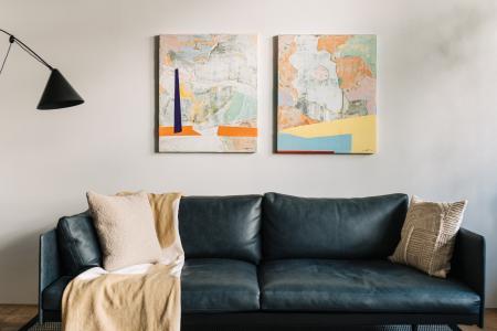 アクタス青山店にて、抽象画家・吉田花子氏の個展を4 アクタス青山店にて、抽象画家・吉田花子氏の個展を4