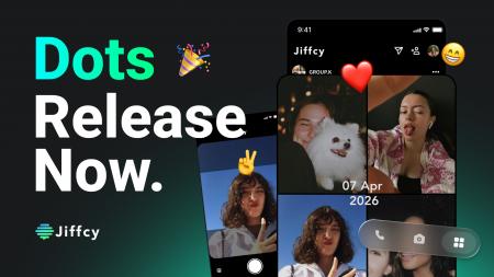 『Jiffcy』大型アップデート。写真機能「Dots」をリリ