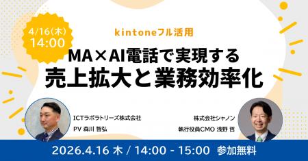 【kintoneフル活用】MA×AI電話で実現する売上拡大と業 【kintoneフル活用】MA×AI電話で実現する売上拡大と業
