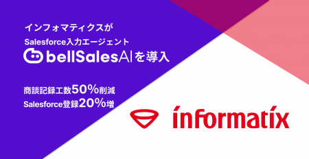 株式会社インフォマティクス、「bellSalesAI」導入で