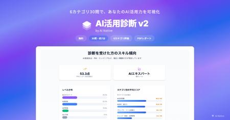 AI活用診断をリリース - AIを使いこなす「AIマスター