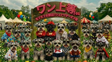 シュナウザーだらけの夢の1日！レースも交流も撮影会