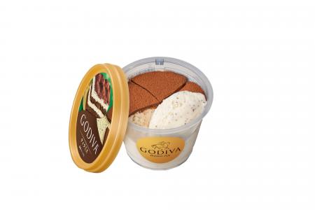 ゴディバ特製のパリッとしたチョコレートコーティング