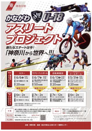 神奈川から世界へ!「かながわU-18アスリートプロジェ 神奈川から世界へ!「かながわU-18アスリートプロジェ