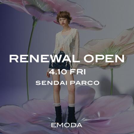 「EMODA(エモダ)」2026年4月10日(金)EMODA 仙台PARCO
