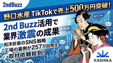 SNS運用支援「2nd Buzz」活用事例──野口水産がTikTok
