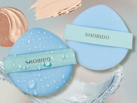 パフなのに水で膨らむ！しずく型で細かい部分もしっか