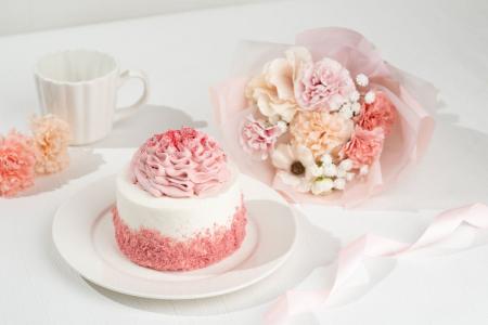 【母の日限定】シフォンケーキ専門店×韓国風ブーケ「h