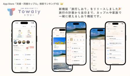夫婦・カップルの対話を育むアプリ「 Towaly（トワリ