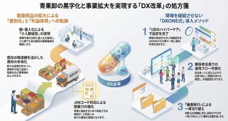 青果卸の“取扱商品拡大”を支える新機能をDXONEが5月正