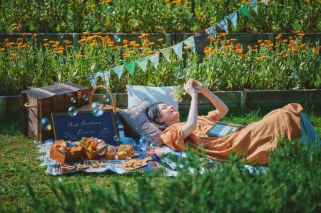 手ぶらで山上に行って楽しめる”おしゃピク”の季節が到