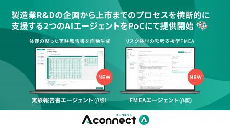 「Aconnect」に新たに2つのエージェント(β版)をPoC形 「Aconnect」に新たに2つのエージェント(β版)をPoC形
