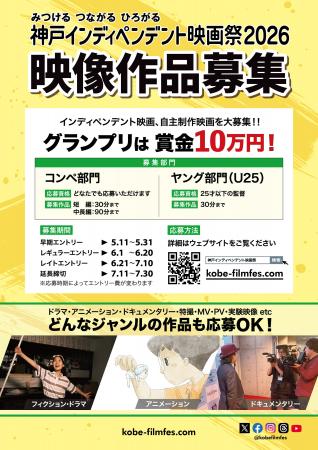 “若手映画監督の登竜門”「神戸インディペンデント映画