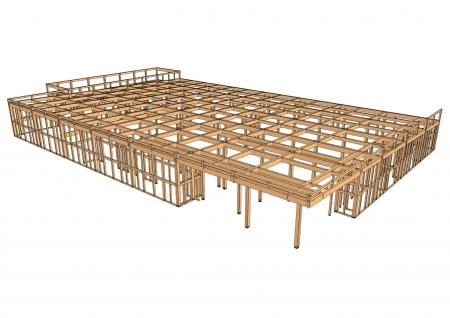 エヌ・シー・エヌ、SE構法による約1,800平方メートル