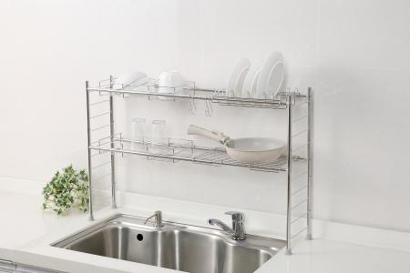 人気の伸縮シンク上ラックに8点セットが新登場！もう