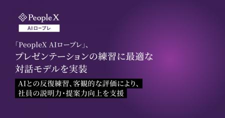 対話型AIロープレサービス「PeopleX AIロープレ」、プ