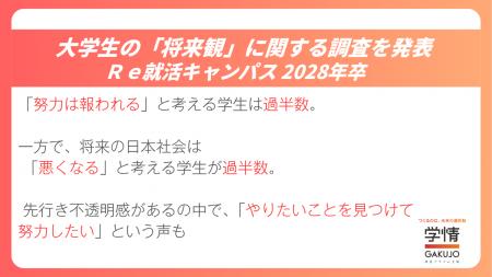 学生の多数「努力は報われる」。日本の将来に不安も、 学生の多数「努力は報われる」。日本の将来に不安も、