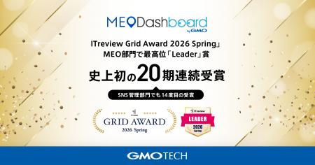 「MEO Dashboard byGMO」、「ITreview Grid Award 202