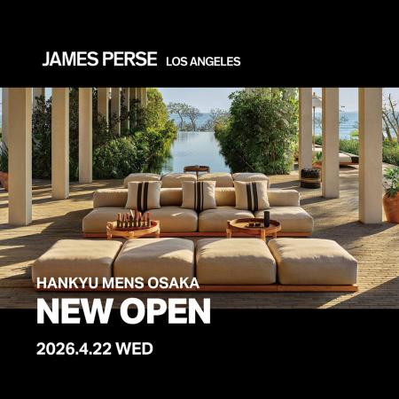 2026年4月22日（水）、JAMES PERSEの新店舗が阪急メン