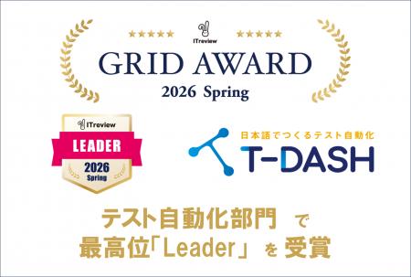バルテスが提供する「T-DASH」が「ITreview Grid Awar バルテスが提供する「T-DASH」が「ITreview Grid Awar