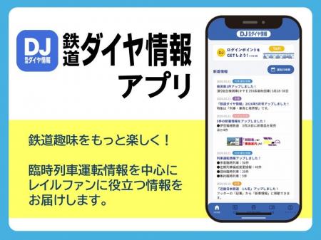 月刊誌『鉄道ダイヤ情報』監修のスマートフォンアプリ