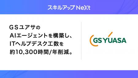 スキルアップNeXt、GSユアサのAIエージェントを構築し