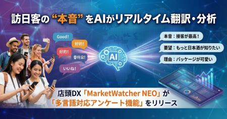 訪日客の “本音” をAIがリアルタイム翻訳・分析、店頭 訪日客の “本音” をAIがリアルタイム翻訳・分析、店頭