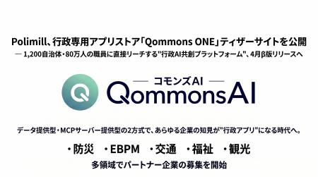 Polimill、行政専用アプリストア「Qommons ONE」ティ Polimill、行政専用アプリストア「Qommons ONE」ティ