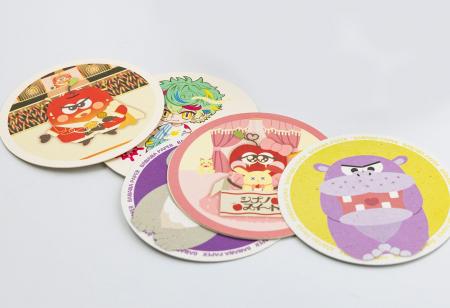 高速オフセット、コースター用紙の印刷サンプル無料郵