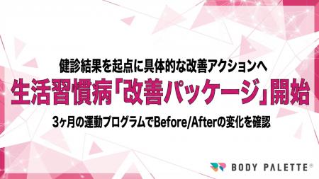 【3ヶ月で数値変化を見える化】健診結果を起点に生活